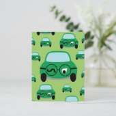 Mijn auto is slim briefkaart (Staand voorkant)