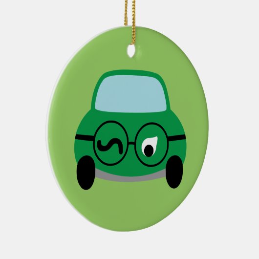 Mijn auto is slim keramisch ornament (Rechts)