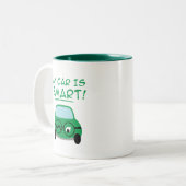 Mijn auto is slim tweekleurige koffiemok (Voorkant links)