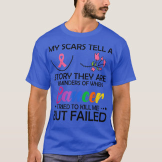 Mijn auto's vertellen een verhaal over borstkanker t-shirt