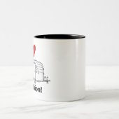 Mijn Avion-fullrig60s Tweekleurige Koffiemok (Center)