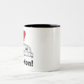 Mijn Avion-fullrig Tweekleurige Koffiemok (Center)