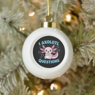 mijn axolotl vragen keramische bal ornament