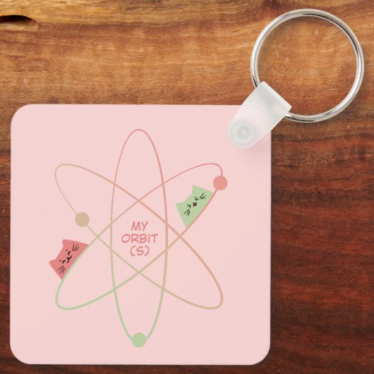Mijn baan (banen) Cute sleutelhanger (Achterkant)