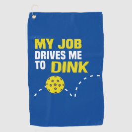"Mijn baan drijft me naar de goot" Pickleball Towe Golfhanddoek