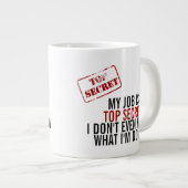 Mijn baan is de geheim Humor. Grote Koffiekop (Voorkant rechts)