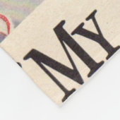 Mijn baan is een makkie fleece deken (Hoek)