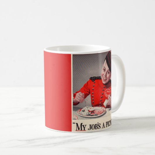 Mijn baan is een picknick koffiemok (Voorkant rechts)