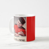 Mijn baan is een picknick koffiemok (Voorkant links)