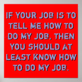 Mijn baan Poster kennen (Voorkant)