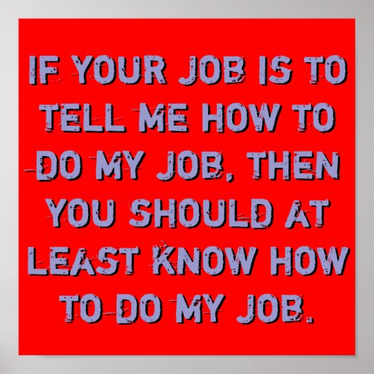 Mijn baan Poster kennen (Voorkant)