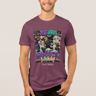 Mijn Baanquêtes Persoonlijk Grappig Kantoor T-Shir Tri-Blend Shirt