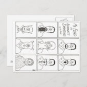 Mijn baard in afwisselende afmetingen briefkaart (Voorkant / Achterkant)