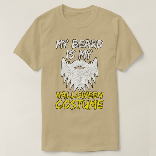 Mijn baard is mijn halloween kostuum 6 t-shirt (Design voorkant)