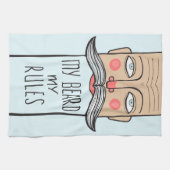 Mijn baard, mijn regels keukenhanddoeken (Horizontaal)