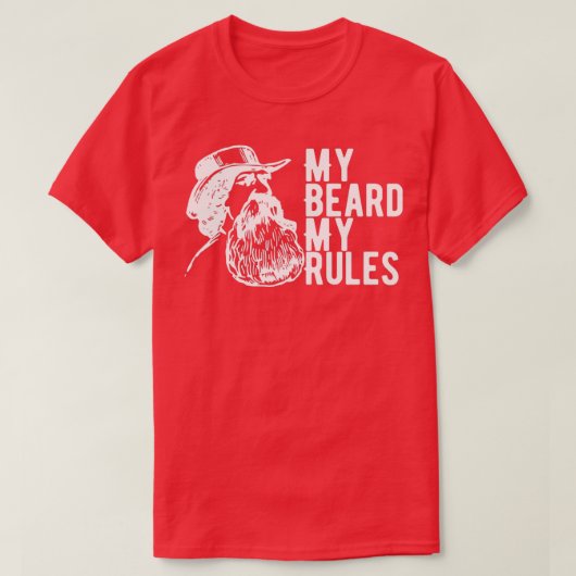 Mijn baard Mijn regels Klassieke TShirt (Design voorkant)