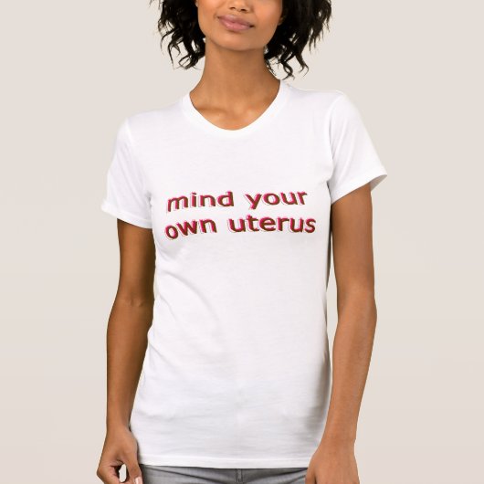 mijn baarmoeder t-shirt (Voorkant)