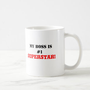 Mijn baas is #1 Superstar! Koffiemok