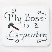 Mijn baas is een joodse timmer muismat (Voorkant)