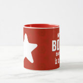 Mijn baas is een Star Custom Name V05 Red and Whit Mok (Midden)