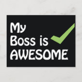 Mijn baas is Geweldige Briefkaart (Voorkant)