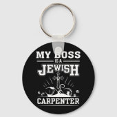 Mijn baas is joodse timmerman sleutelhanger (Voorkant)