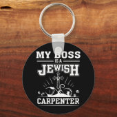 Mijn baas is joodse timmerman sleutelhanger (Voorkant)