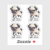 Mijn baas is puggin' geweldige Vinyl Sticker set v (Vel)