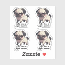 Mijn baas is puggin' geweldige Vinyl Sticker set v
