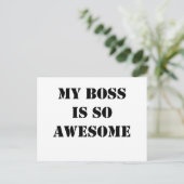 mijn baas is zo geweldige . png briefkaart (Staand voorkant)