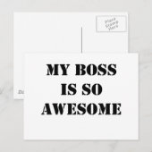 mijn baas is zo geweldige . png briefkaart (Voorkant / Achterkant)