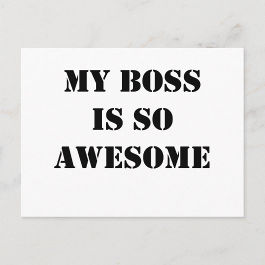 mijn baas is zo geweldige . png briefkaart (Voorkant)