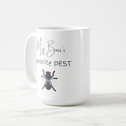 Mijn baas, mijn favoriete plaag koffiemok (Voorkant links)