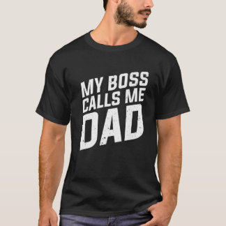 Mijn baas noemt me papa - Kindervader vaders vader T-shirt