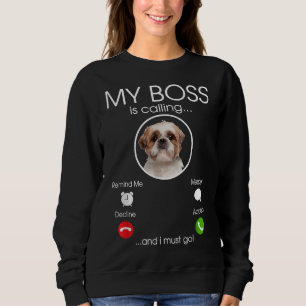 Mijn baas noemt Shih Tzu Breed Dog Trui
