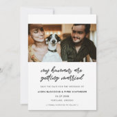 Mijn baasjes gaan trouwen foto save the date (Voorkant)