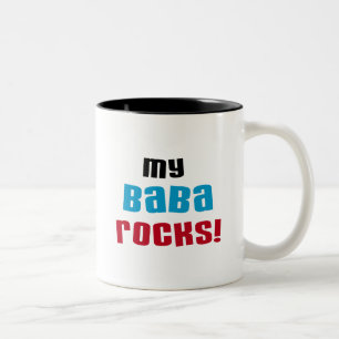 Mijn Baba Rocks T-shirts en cadeautjes Tweekleurige Koffiemok