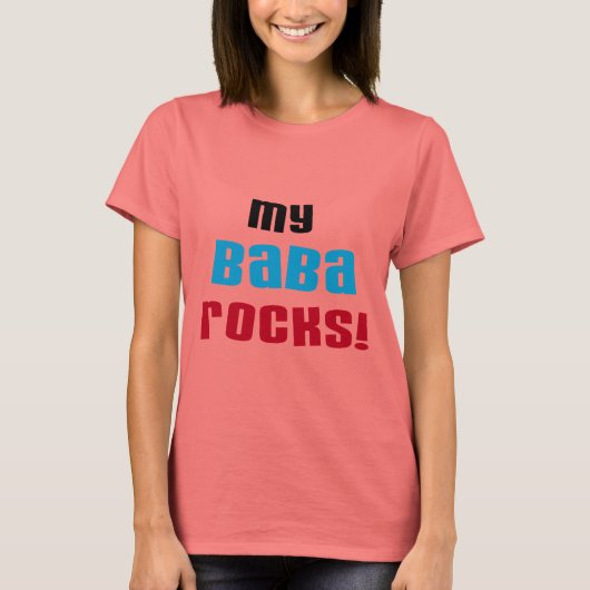 Mijn Baba Rocks T-shirts en geschenken (Voorkant)
