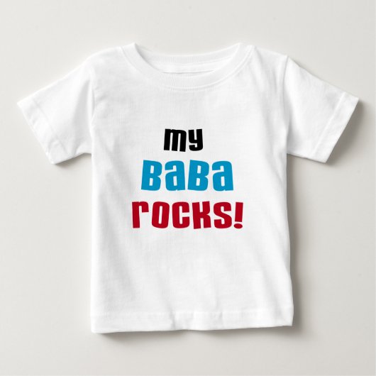 Mijn Baba Rocks T-shirts en geschenken (Voorkant)