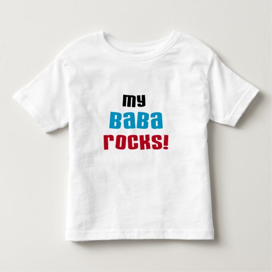 Mijn Baba Rocks T-shirts en geschenken (Voorkant)
