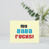 Mijn Baba Rocks T-shirts en geschenken Briefkaart (Staand voorkant)