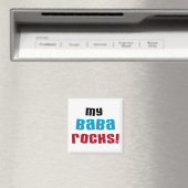 Mijn Baba Rocks T-shirts en geschenken Magneet (Insitu (Vaatwasser))