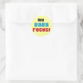 Mijn Baba Rocks T-shirts en geschenken Ronde Sticker (Tas)