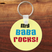Mijn Baba Rocks T-shirts en geschenken Sleutelhanger (Voorkant)