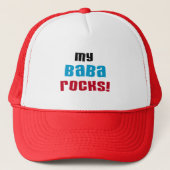 Mijn Baba Rocks T-shirts en geschenken Trucker Pet (Voorkant)