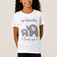 Mijn Babushka houdt van me - Elephant Shirt voor k
