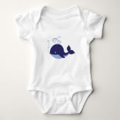 Mijn Baby Blue Whale Romper (Voorkant)