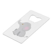 Mijn Baby Elephant Creditkaart Flessenopener (Voorkant Gekanteld)