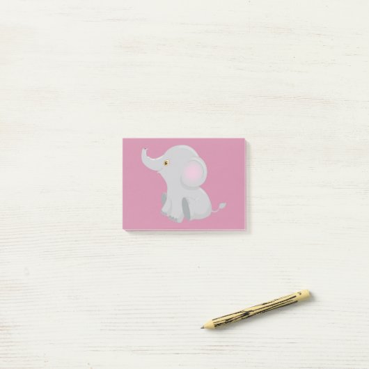 Mijn Baby Elephant Post-it® Notes (Op bureau)