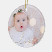 Mijn Baby Foto Aangepast Keramisch Ornament (Links)